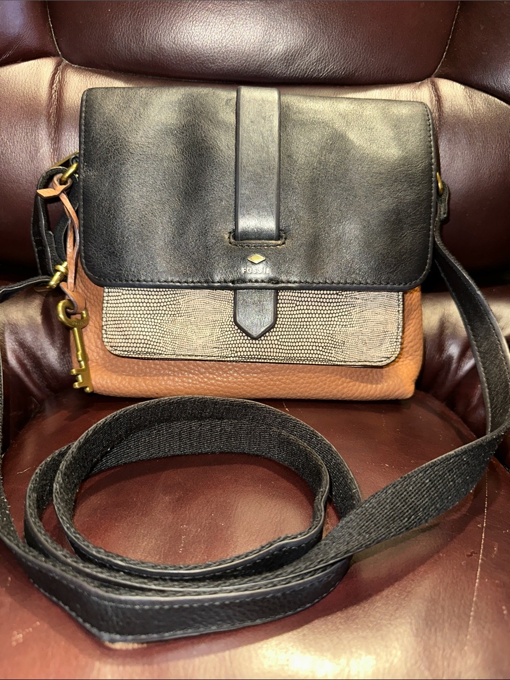 Fossil Kinley Small Leather Crossbody Bag